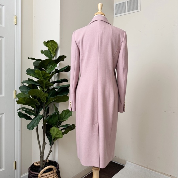 Women's Pink Wool Blend Coat - Picture 14 of 16